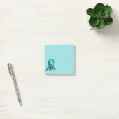 Post-it® Octopus Bleu Cute - Kawaii Cartoon (Bureau)