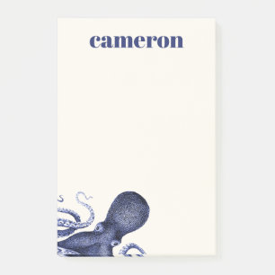 Post-it® Octopus bleu paysage