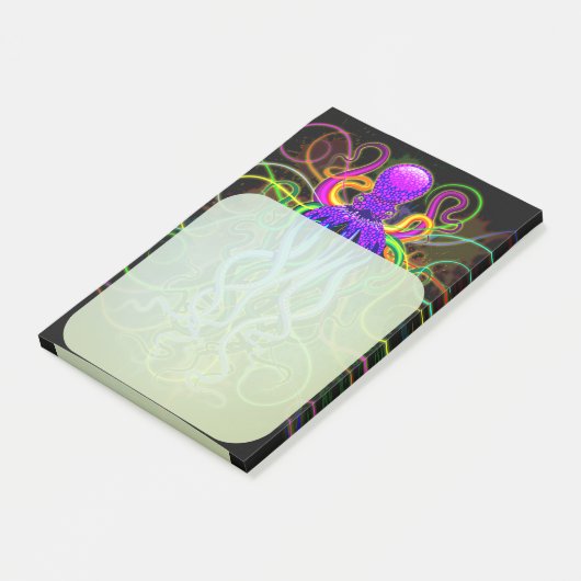 Post-it® Octopus Luminescence psychédélique (Incliné)