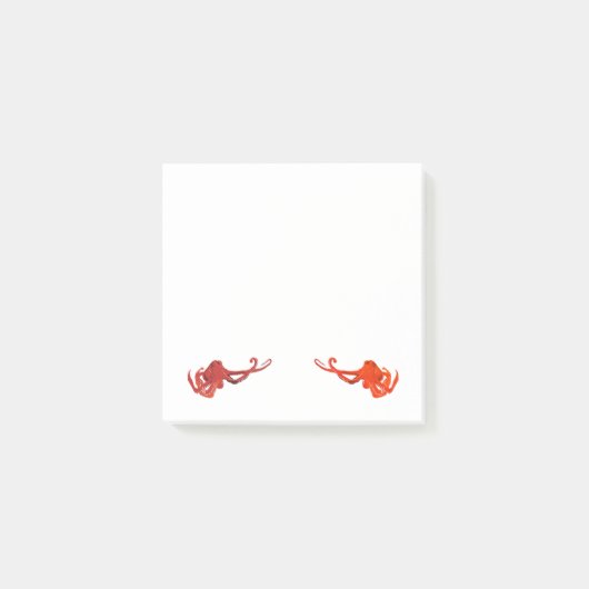 Post-it® Octopus rouge (Devant)
