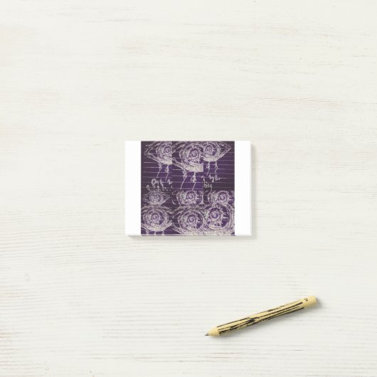 Post-it® Oeil Abstrait (Sur un bureau)