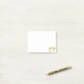 Post-it® Oeil de symbole d'Egyptien de horus (Sur un bureau)