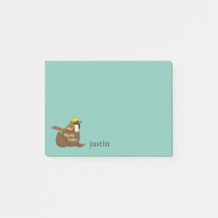 Post-it® Œuf de Pâques en chocolat Moineau Joyeuses Pâques