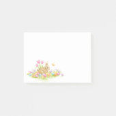 Post-it® Oeufs de lapin de Pâques et fleurs Notes post-it (Devant)