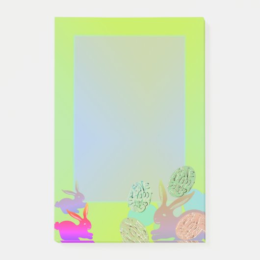 Post-it® OEufs de lapin de Pâques papeterie Post-it Notes (Devant)