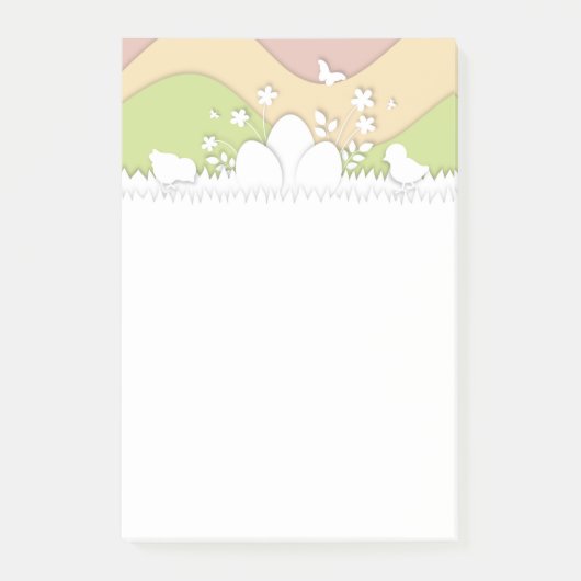 Post-it® OEufs de Pâques et poussins de printemps (Devant)