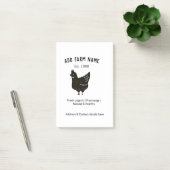 Post-it® OEufs de poulet fermier ajouter nom année adresse  (Bureau)