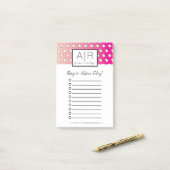 Post-it® Oeufs Frits Rose Ombre (Sur un bureau)