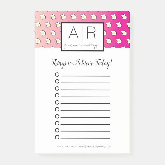 Post-it® Oeufs Frits Rose Ombre (Devant)