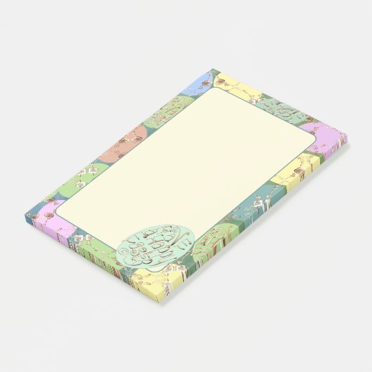 Post-it® OEufs Roses de Pâques Papeterie (Incliné)