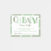 Oh Baby Girl Green Typographie moderne Déchets Raf