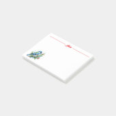 Post-it® Oiseau bleu à Noël (Incliné)