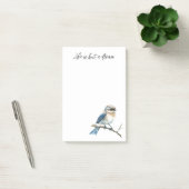 Post-it® Oiseau bleu sur une branche d'arbre (Bureau)