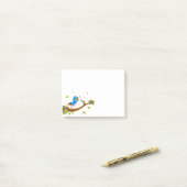 Post-it® Oiseau chantant Post-it-Notes (Sur un bureau)