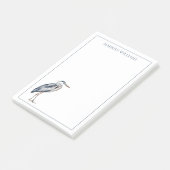 Post-it® Oiseau de Héron Bleu Côtier Personnalisé (Incliné)