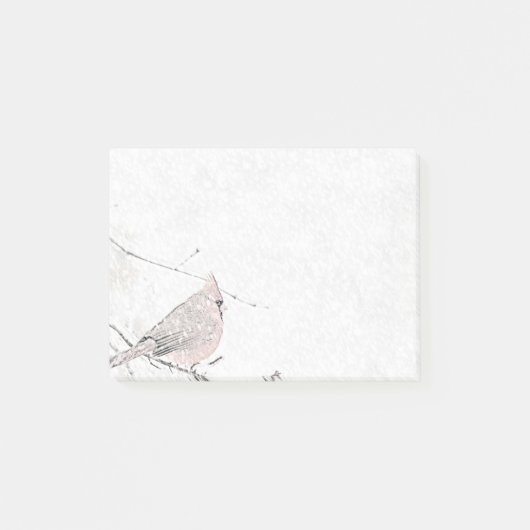 Post-it® Oiseau de neige (Devant)