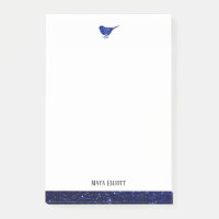 Oiseau de Parties scintillant blanc et bleu avec b