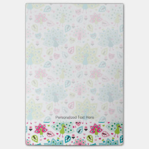 Post-it® oiseau et hibou de paon