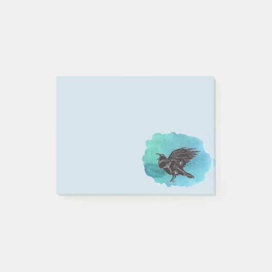 Post-it® Oiseau Noir Le Corbeau (Devant)