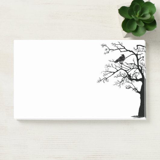 Post-it® Oiseau Noir Le Corbeau Sticky (Bureau)
