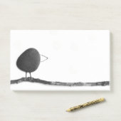 Post-it® Oiseau sur la branche (Sur un bureau)