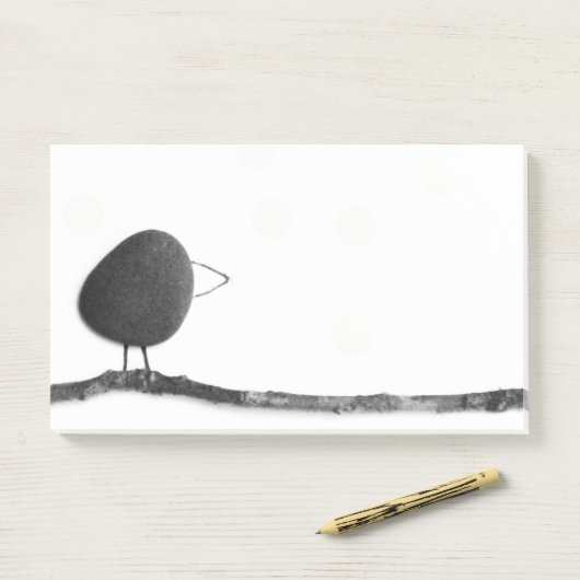 Post-it® Oiseau sur la branche (Sur un bureau)