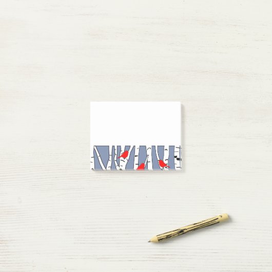 Post-it® Oiseaux (Sur un bureau)