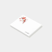 Post-it® Oiseaux cardinaux rouges sur la branche de l'Holly (Incliné)