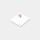 Post-it® Oiseaux cardinaux rouges sur la branche de l'Holly (Incliné)