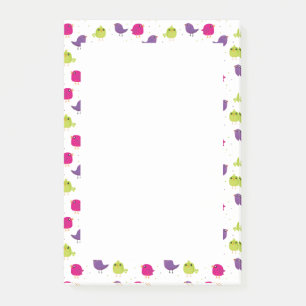 Post-it® Oiseaux colorés mignons 