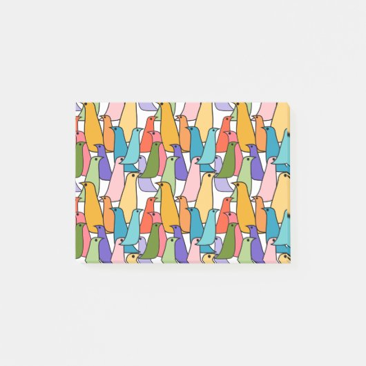 Post-it® Oiseaux colorés Post-it Notes (Devant)