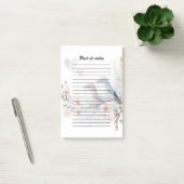 Post-it® Oiseaux d'amour de printemps Fleur de cerisier flo (Bureau)