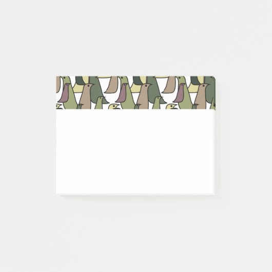 Post-it® Oiseaux de Camouflage (Devant)