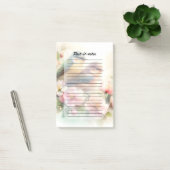 Post-it® Oiseaux de l'amour doux pastel de printemps Fleurs (Bureau)