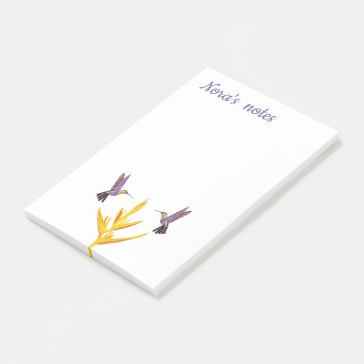 Post-it® Oiseaux de mer Fleur jaune (Incliné)