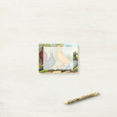 Post-it® Oiseaux de pigeon de dragon (Sur un bureau)
