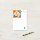 Post-it® OISEAUX DU BONHEUR Personnaliser du Chow (Sur un bureau)