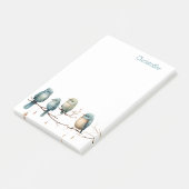 Post-it® Oiseaux lunaires sur Branches Élégance intemporell (Incliné)