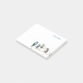 Post-it® Oiseaux lunaires sur Branches Élégance intemporell (Incliné)