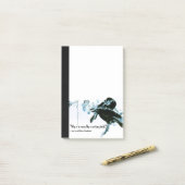 Post-it® Oiseaux noirs Le Corbeau (Sur un bureau)