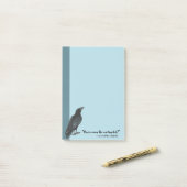 Post-it® Oiseaux noirs Le Corbeau (Sur un bureau)