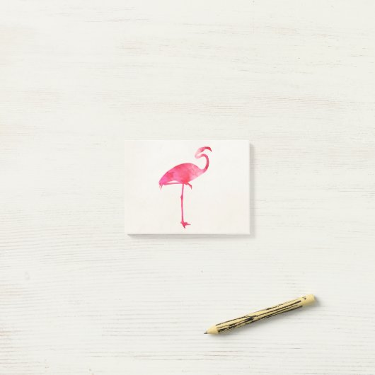 Post-it® Oiseaux roses de la Floride de silhouette (Sur un bureau)