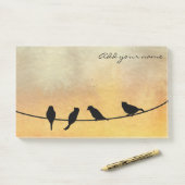 Post-it® Oiseaux sur fil (Sur un bureau)