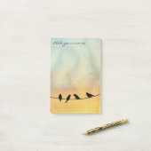 Post-it® Oiseaux sur fil (Sur un bureau)