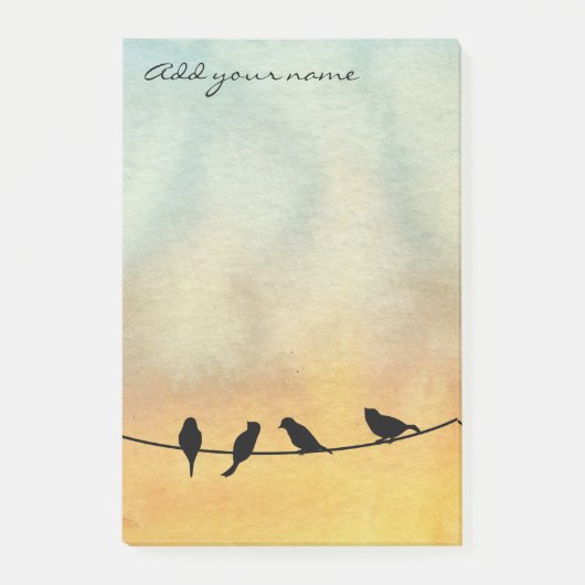 Post-it® Oiseaux sur fil (Devant)