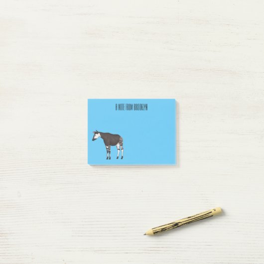 Post-it® Okapi (Sur un bureau)