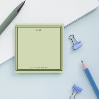 Olive Green Monogramme