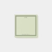 Post-it® Olive Green Monogramme (Devant)