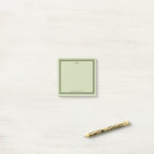 Post-it® Olive Green Monogramme (Sur un bureau)
