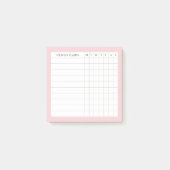 Post-it® Olivia Personalized Habit Tracker in Blush (Devant)